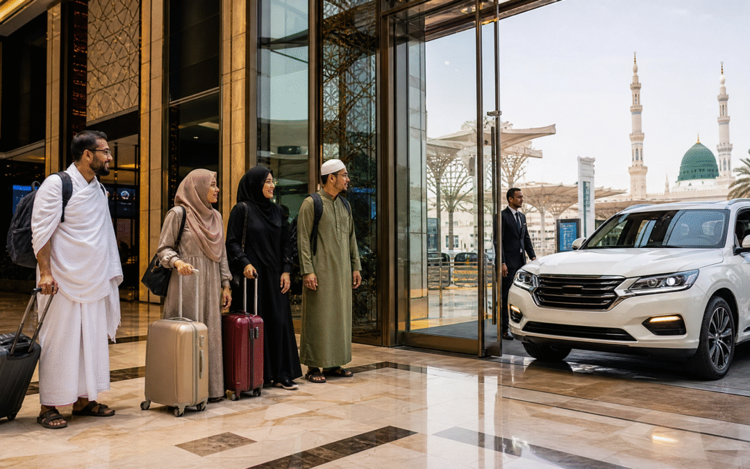 how international visitors book umrah taxi